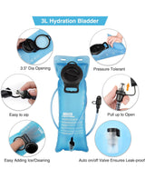 CVLIFE 3L Hydration Backpack, Insulated Water Backpack, view 4