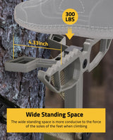 CVLIFE 4-Pack Extra Wide Climbing Sticks for Hunting, view 3