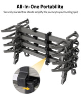 CVLIFE 4-Pack Extra Wide Climbing Sticks for Hunting, view 6
