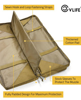 CVLIFE 42" Soft Rifle Case Double Long Gun Bag, view 3