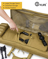CVLIFE 42" Soft Rifle Case Double Long Gun Bag, view 4