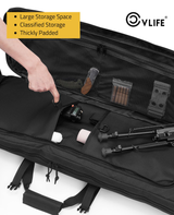 CVLIFE 46" Soft Rifle Case Double Long Gun Bag, view 3