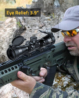 CVLIFE JackalHowl 4x32 Compact Rifle Scope BDC Reticle Riflescope with Free 20mm Mounts, view 2