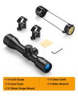 CVLIFE FoxSpook 4x32 Compact Rifle Scope Crosshair Optics Hunting Gun Scope, view 6