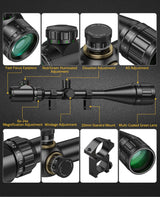 CVLIFE FoxSpook 6-24x50 AOE Red and Green Illuminated Scope, view 3