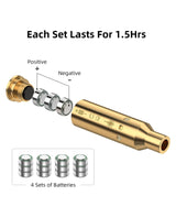 CVLIFE 6.5cm Laser Bore Sight Red Laser Boresighter with 4 Sets of Batteries, view 6