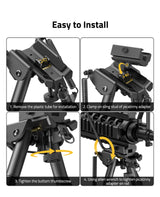 CVLIFE 6-9 Inches Bipod Picatinny Bipod with Adapter, view 6