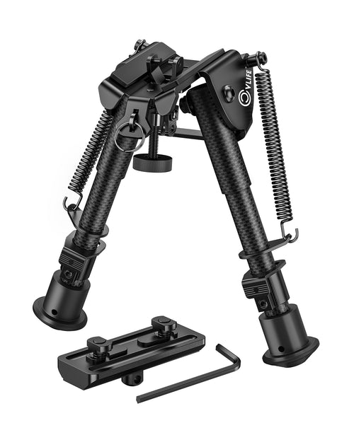 CVLIFE 6-9 Inches Bipod with Adapter for M-Rail