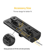 CVLIFE 6-9 Inches Bipod with Adapter for M-Rail, view 4