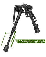 CVLIFE 6-9 Inches Bipod with Keymod Mount Adapter, view 2