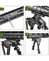 CVLIFE 6-9 Inches Bipod with Keymod Mount Adapter, view 6
