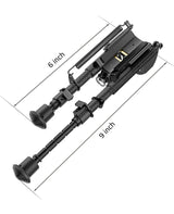 CVLIFE 6-9 Inches Carbon Fiber Black Picatinny Bipod, view 6