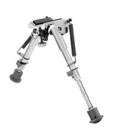 Cvlife 6-9 Inches Carbon Fiber Silver Picatinny Bipod with Adapter, view 3