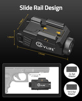 CVLIFE 600 Lumens Pistol Light Laser Combo, view 4