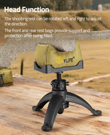 CVLIFE 7-11 Inches Shooting Rest Tripod with Rest Bag, view 5