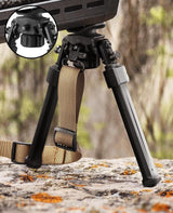 CVLIFE 7.5-10.6 Inches shoulder-mount Bipod Compatible with M-rail and Picatinny, view 2