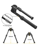 CVLIFE 7.5-10.6 Inches shoulder-mount Bipod Compatible with M-rail and Picatinny, view 4