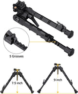 CVLIFE 7.5-9 Inch Bipod Lightweight Quick Detach shoulder-mount Bipod, view 3
