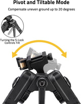 CVLIFE 7.5-9 Inch Bipod Lightweight Quick Detach shoulder-mount Bipod, view 5