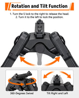 CVLIFE 7.5-9 Inches M-Rail Bipod with 360 Degree Rotation, view 4