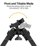 CVLIFE 7.5-9 Inches Picatinny Tiltable Quick Release Bipods for shoulder-mount, view 5