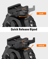 CVLIFE 7.5-9 Inches Picatinny Bipod with 360 Degree Rotation, view 6