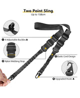 CVLIFE 7.5-9 Inches shoulder-mount Bipod for M-Rail with 2 Point Sling, view 6