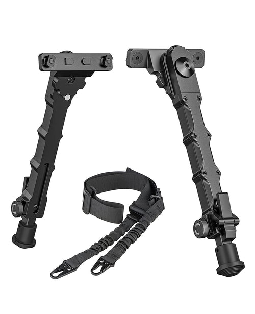 CVLIFE 7.5-9 Inches shoulder-mount Bipod for M-Rail with Two Point shoulder-mount Sling