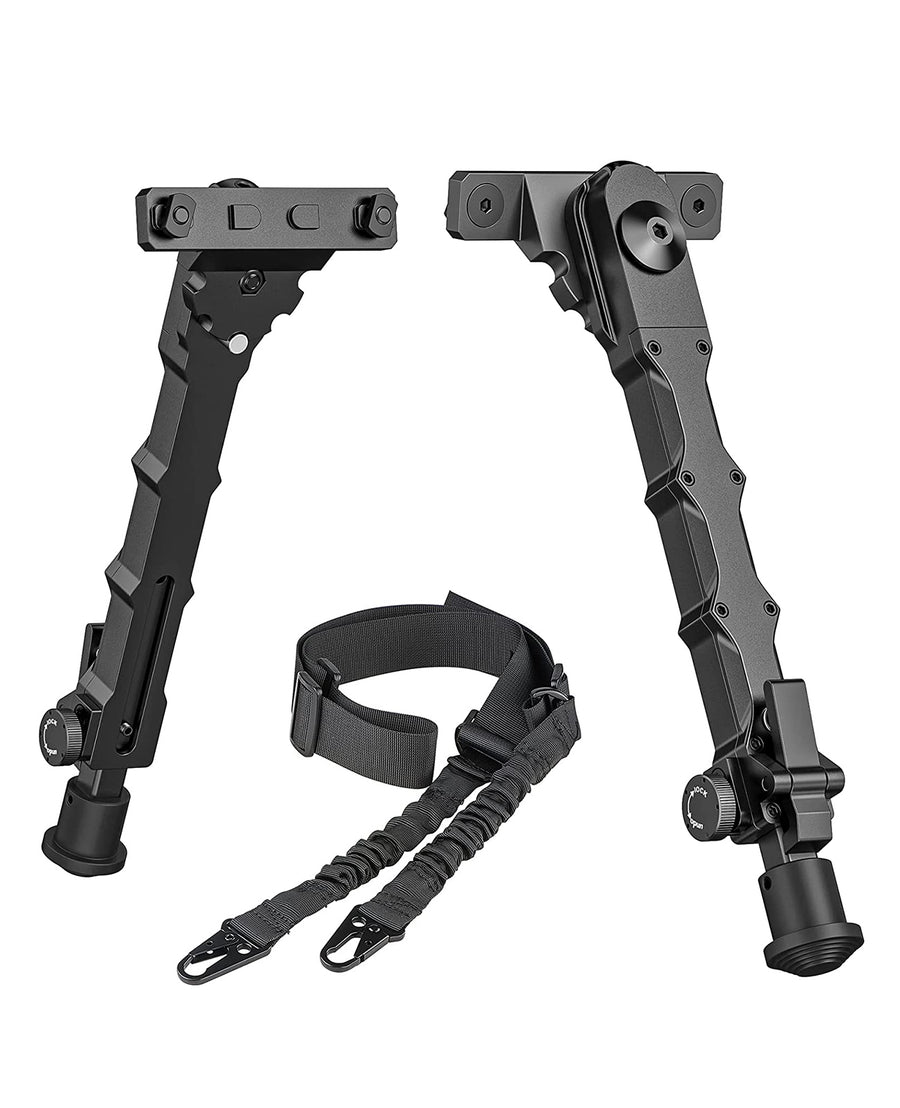 CVLIFE 7.5-9 Inches shoulder-mount Bipod for M-Rail with Two Point shoulder-mount Sling