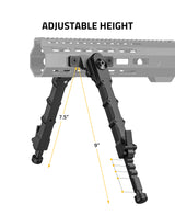CVLIFE 7.5-9 Inches shoulder-mount Bipod for M-Rail with Two Point shoulder-mount Sling, view 3
