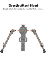 CVLIFE 7.5"-9" shoulder-mount Bipod Compatible with M-Rail, view 6