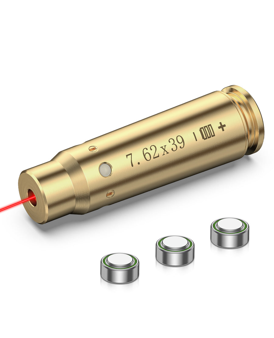 CVLIFE 7.62x39mm Bore Sight Red Dot Boresighters with Three Batteries