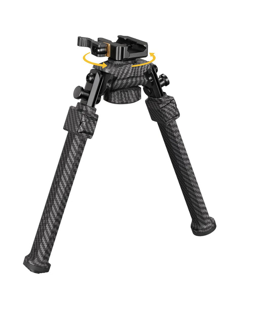 CVLIFE 7.8-10.6 Inches 30% Carbon Fiber shoulder-mount Bipod Picatinny Mount