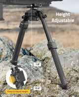 CVLIFE 7.8-10.6 Inches 30% Carbon Fiber shoulder-mount Bipod Picatinny Mount, view 6