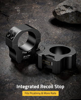 CVLIFE 7075 Aluminum 30mm Scope Rings Compatible with Picatinny and More, view 4