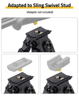 CVLIFE 8"-11" shoulder-mount Bipod for Sling Swivel Stud, view 3