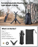 CVLIFE 8-15.5 Inches Shooting Tripod with 360° Rotate V Yoke Holder, view 6