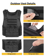 CVLIFE Adjustable Vest with Waist Dual Layer Hook, view 3