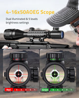 CVLIFE AO Hunting Rifle Scope Dual Illuminated Rangefinder Optics, view 6
