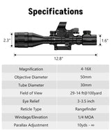 CVLIFE AO Scope Combo with Green/Red Dual Laser Sight, view 2