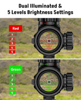 CVLIFE AO Scope Combo with Green/Red Dual Laser Sight, view 4