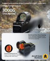 CVLIFE Auto-Brightness Red Dot Sight - 2 40MOA 3-Reticle, view 5