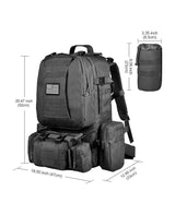 CVLIFE Backpack Bag Assault Pack Detachable Rucksack, view 2