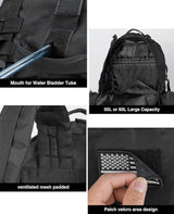 CVLIFE Backpack Bag Assault Pack Detachable Rucksack, view 5