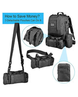 CVLIFE Backpack Rucksack 60L Large Assault Pack, view 3