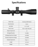 CVLIFE BearPower 6-24x50 FFP Scope with MOA Illuminated Reticle, view 2