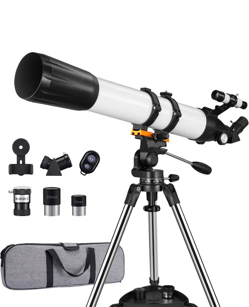 CVLIFE BearPower 90mm Aperture 800mm Professional High Powered Telescope for Adults