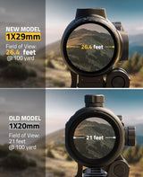 CVLIFE BearPower Solar Multi Reticle Red Dot and 5X Magnifier Combo, view 3