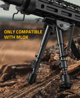 CVLIFE Bipod 6-9 Inch Lightweight shoulder-mount Bipod for M-Rail, view 2