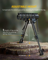 CVLIFE Bipod 6-9 Inch Lightweight shoulder-mount Bipod for M-Rail, view 5